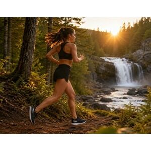 Hoka Clifton Size 9.5‎ Black White Women Running Shoes #1112